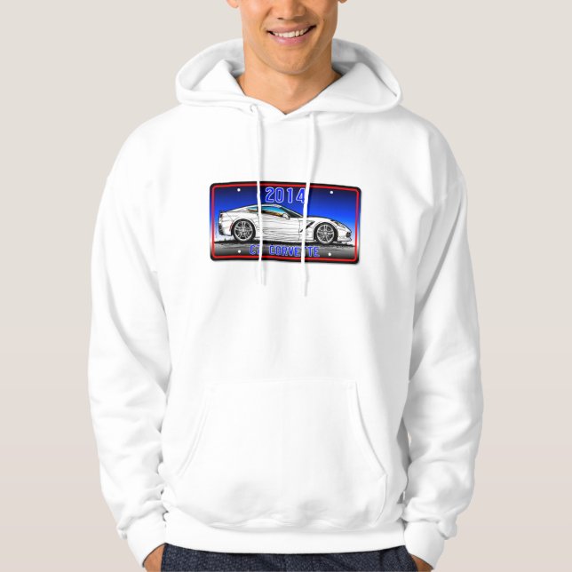 C7 2014 Corvette Coupe by K. Scott Teeters Hoodie (Front)