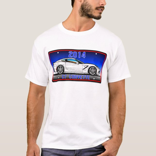 C7 2014 Corvette Coupe by K. Scott Teeters T-Shirt (Front)