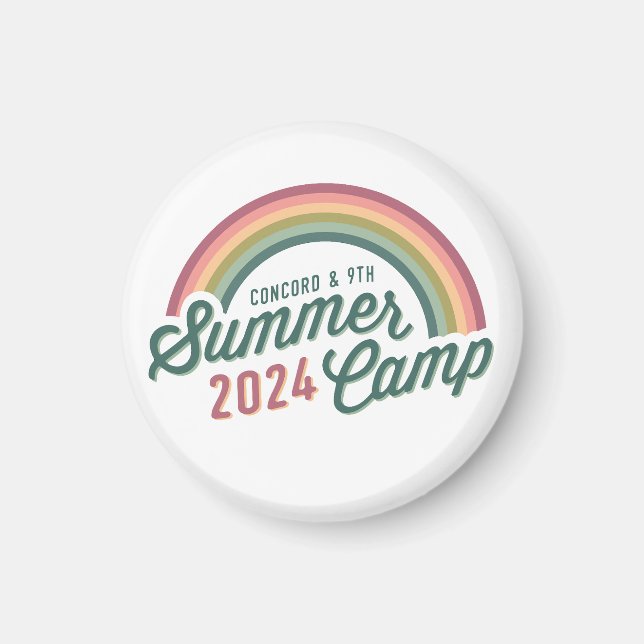 C9 Camp d'été 2024 Rainbow Magnet (Devant)