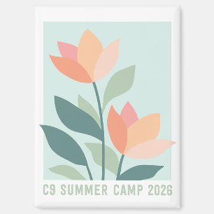C9 Camp d'été 2026 Magnet Fleur