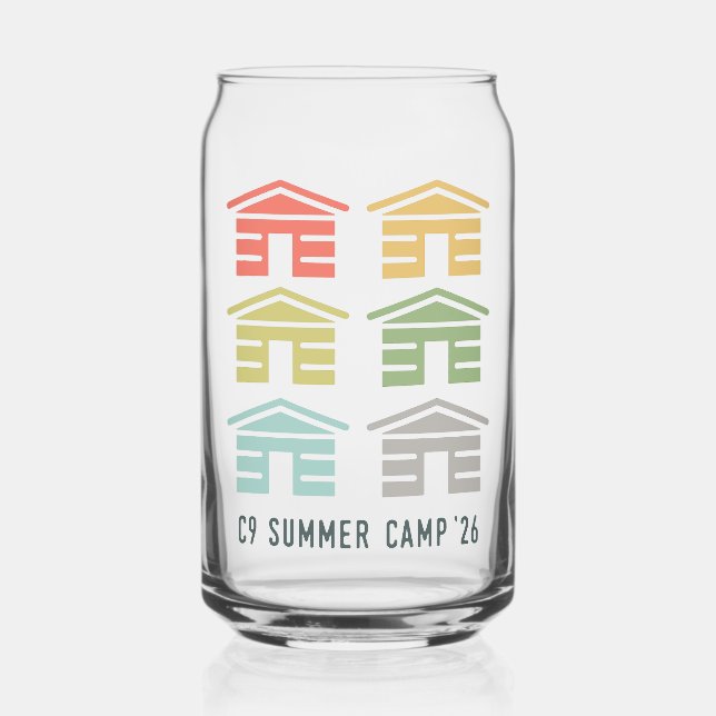 C9 Summer Camp 2026 Cabin Can Glass (Front)