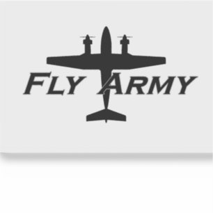 C-12 Fixed-Wing Fly Army Sticker