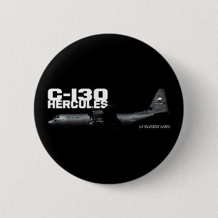 C-130 Hercules 2 Inch Round Button
