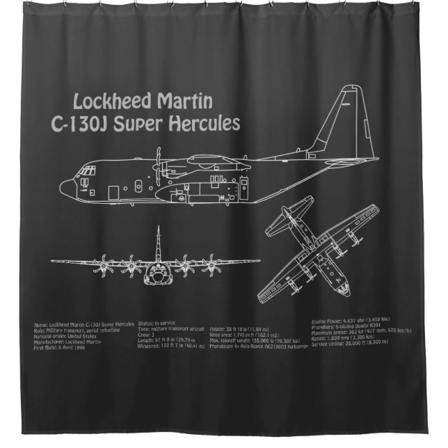 C-130 Hercules - Airplane Blueprint Plans PD (Front)