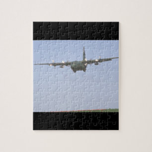 C-130 Hercules approach_Military Aircraft Jigsaw Puzzle