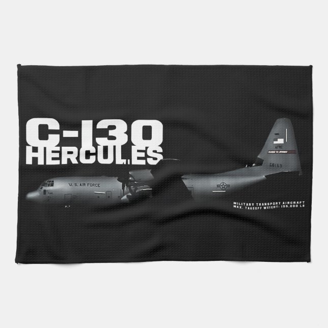 C-130 Hercules Kitchen Towel (Horizontal)