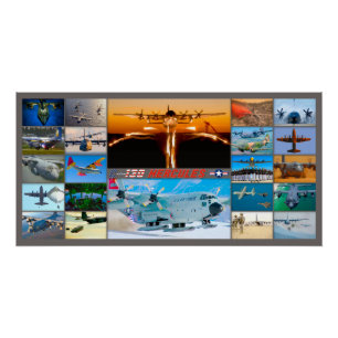C-130 HERCULES “MONTAGE” POSTER
