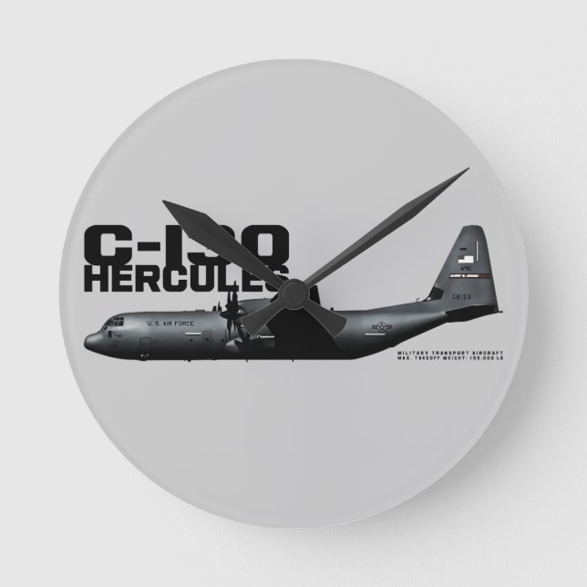 C-130 Hercules Round Clock (Front)