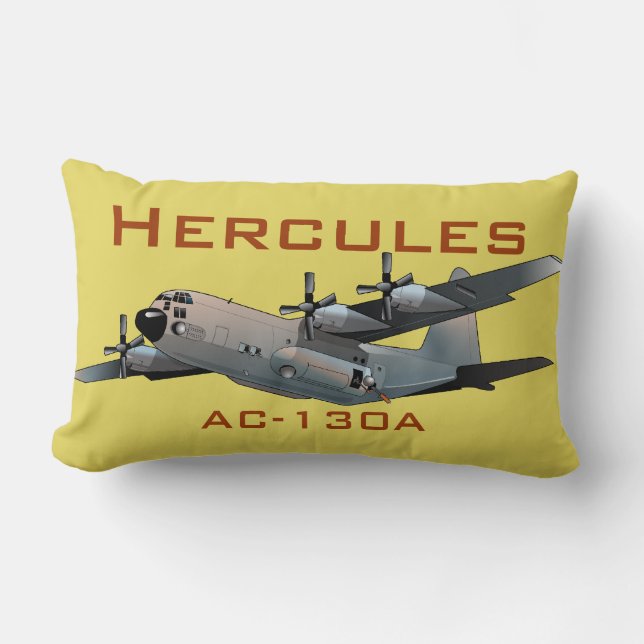 C-130 Hercules T-Shirt Lumbar Pillow (Front)