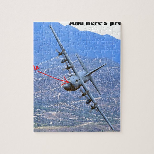 C-130 LOW LEVEL JIGSAW PUZZLE (Vertical)