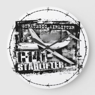 C-141 Starlifter Large Clock Acrylic Wall Clock