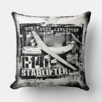 C-141 Starlifter Throw Pillow Throw Pillow