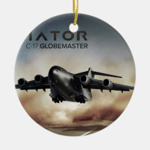 C-17 Globemaster Cargo Airplane Ceramic Ornament