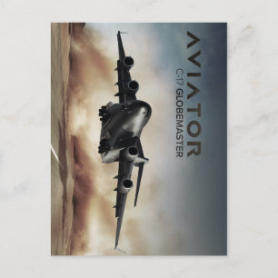 C-17 Globemaster Cargo Airplane Postcard