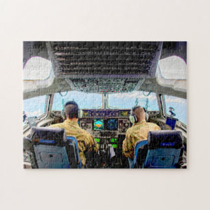 C-17 GLOBEMASTER III COCKPIT (11x14 INCH) Jigsaw Puzzle
