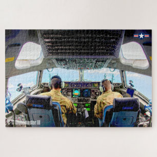 C-17 GLOBEMASTER III COCKPIT (20x30 INCH) Jigsaw Puzzle