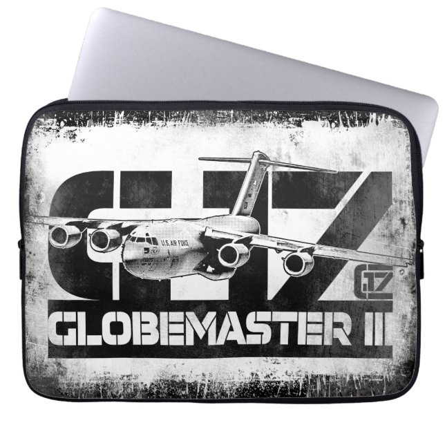 C-17 Globemaster III Laptop Sleeve Electronics Bag (Front)