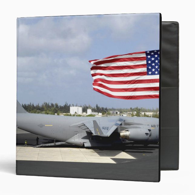 C-17 Globemaster III sits on the flightline Binder (Front/Inside)