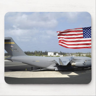 C-17 Globemaster III sits on the flightline Mouse Pad