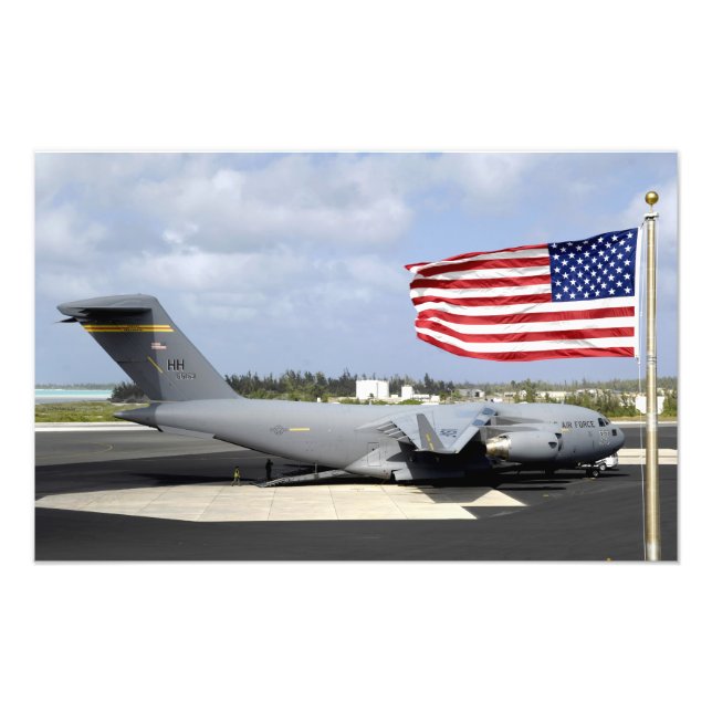 C-17 Globemaster III sits on the flightline Photo Print (Front)