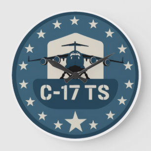 C-17TS PATCH LARGE CLOCK