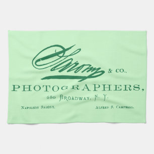 C. 1870 Napoleon Sarony, American Photographer Kitchen Towel
