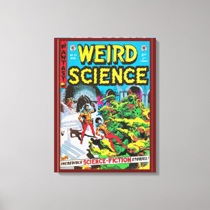 C 1950S COMIC BOOK COVER  'WEIRD SCIENCE' CANVAS PRINT