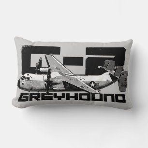 C-2 Greyhound Polyester Lumbar Pillow 13" x 21"