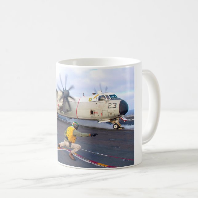 C-2A GREYHOUND COFFEE MUG (Front Right)