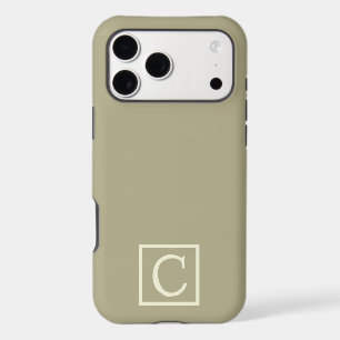 C Calme classique — Sage vert & blanc Script