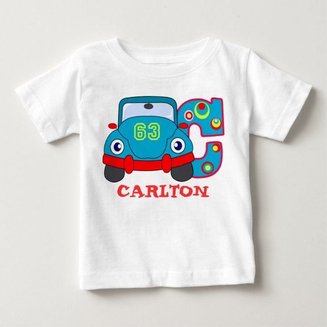 C CAR, name initial Baby T-Shirt (Front)