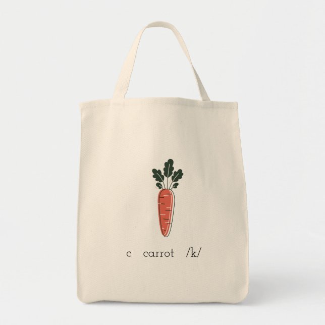c  carrot  /k/  tote bag (Front)