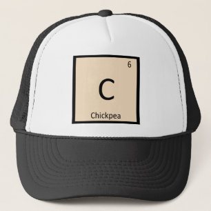 C - Chickpea Chemistry Periodic Table Symbol Trucker Hat
