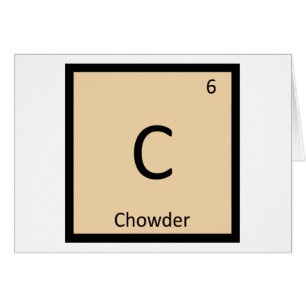 C - Chowder Chemistry Periodic Table Symbol