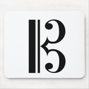 C-Clef Alto Clef Tenor Clef Viola Music Mouse Pad