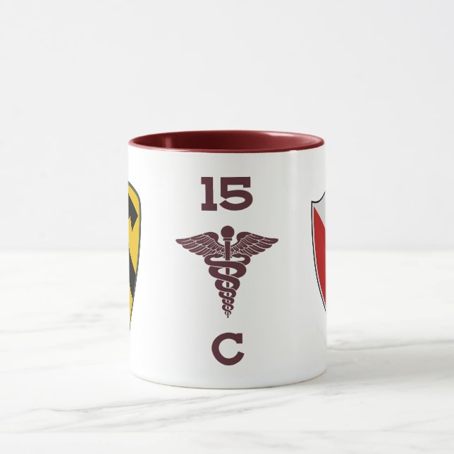C Co 15th BSB “Gamblers” 1st Cavalry Division Mug (Center)