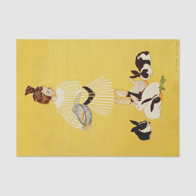 C Coles Phillips  “A Friend of the Family" Tissue Paper (Front)