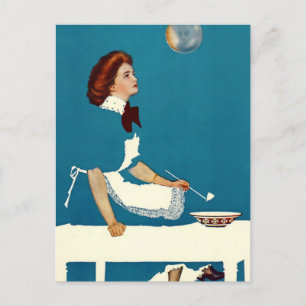 C Coles Phillips “Illusion” Magazine Cover Postcard