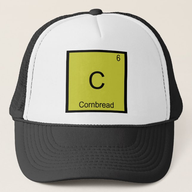 C - Cornbread Funny Chemistry Element Symbol Tee Trucker Hat (Front)