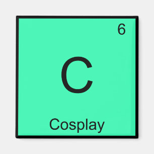 C - Cosplay Chemistry Element Symbol Costume Tee Magnet