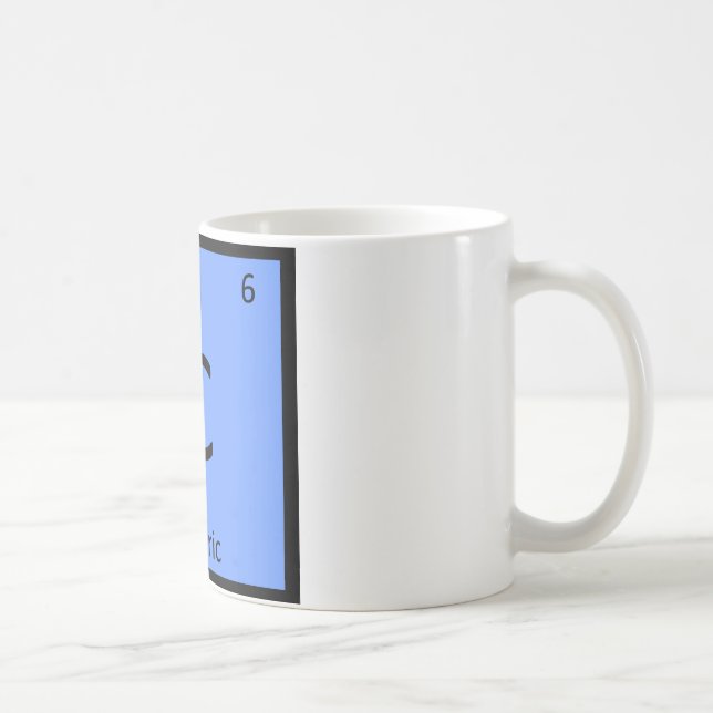 C - Cymric Cat Chemistry Periodic Table Element Coffee Mug (Right)