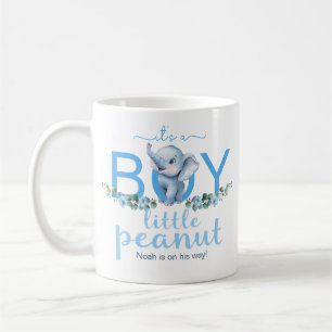 C’est un bébé éléphant Faire-part Mug - Blue W