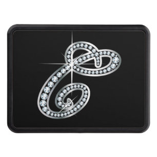 C Faux-"Diamond Bling" Trailer Hitch Cover