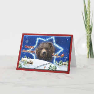 c-Grizzly Bear-200-o Holiday Card