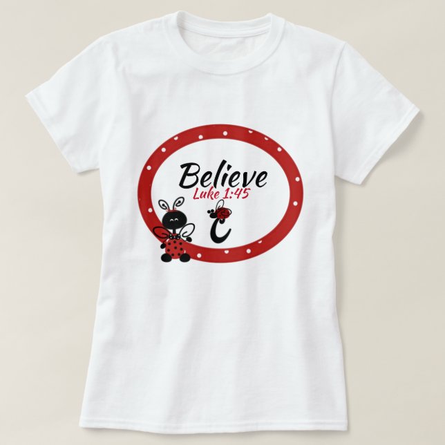 C initial / Ecriture - T-shirt Nano Hanes pour fem (Design devant)