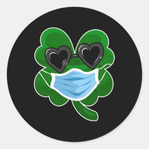 C Irish Shamrock In A For St Patricks Pattys Day Classic Round Sticker