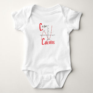 C is for Calculus Cute Math Design Baby Bodysuit