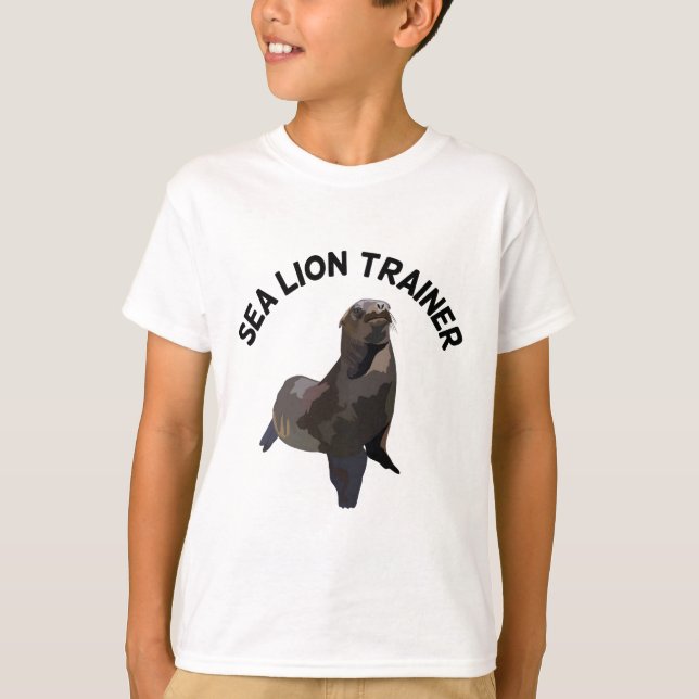 C is for California Sealion Keeper Trainer T-Shirt (Front)