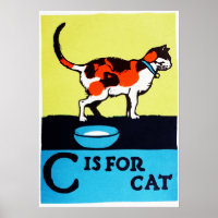 C is For Cat ABC 1923 Vintage Alphabet