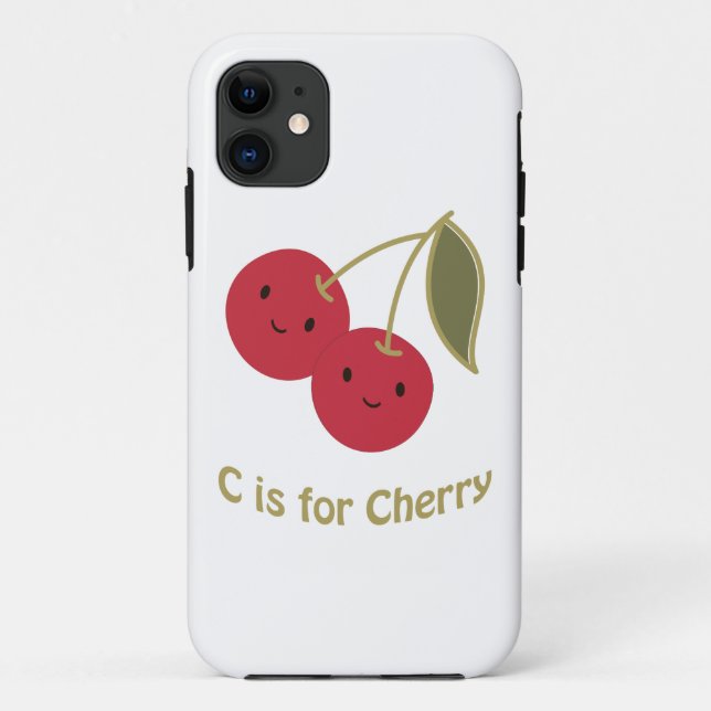 C is for Cherry Case-Mate iPhone Case (Back)
